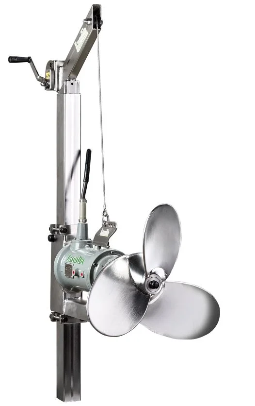 Landia mixer POP-I aan geleiderail pompdirect landia mixer